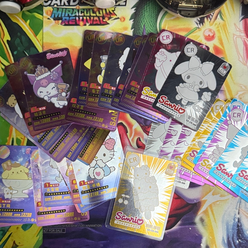 Sanrio Colorful Character Card Collection CR,UR and 1 SLP